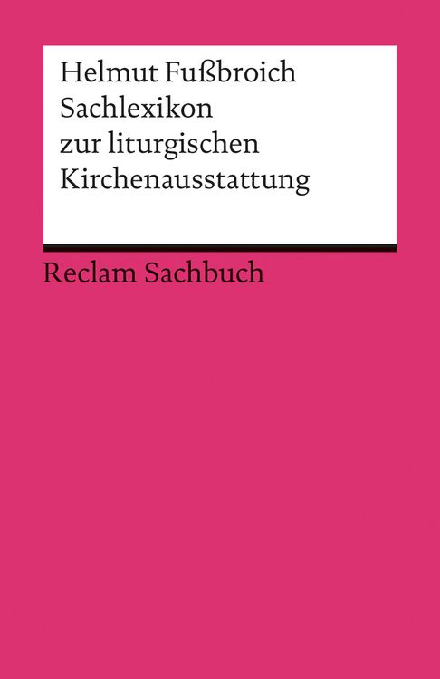 Produktbild: Sachlexikon zur liturgischen Kirchenausstattung