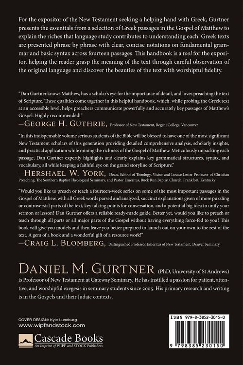 Produktbild: An Expositor's Handbook to the Greek Text of Matthew
