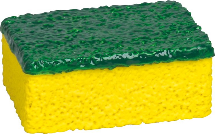 Produktbild: Brunnen Radiergummi &bdquo;Schwamm&ldquo; 3D &brvbar; gelb/gr&uuml;n
