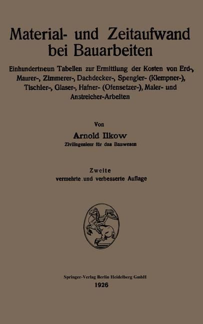 Produktbild: Material- und Zeitaufwand bei Bauarbeiten