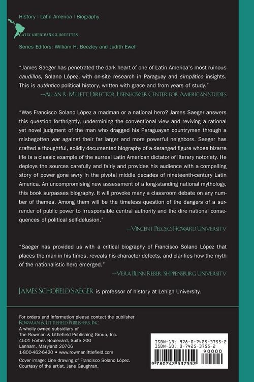 Produktbild: Francisco Solano L&oacute;pez and the Ruination of Paraguay