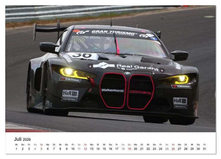 Produktbild: Bayerische Motoren Werke im Motorsport (Wandkalender 2026 DIN A2 quer), CALVENDO Monatskalender