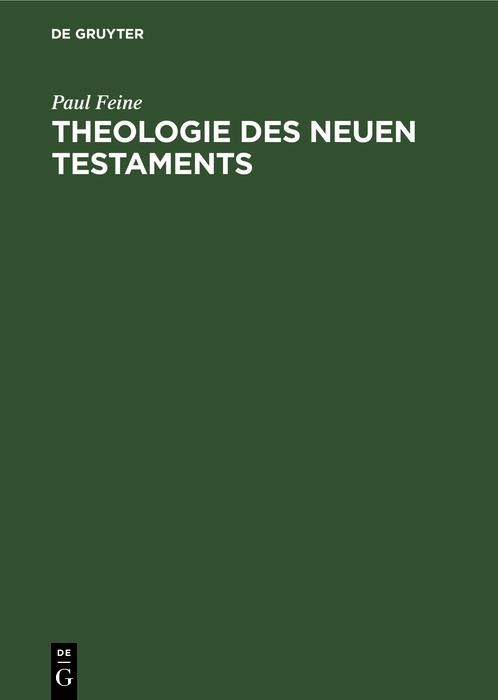 Produktbild: Theologie des Neuen Testaments