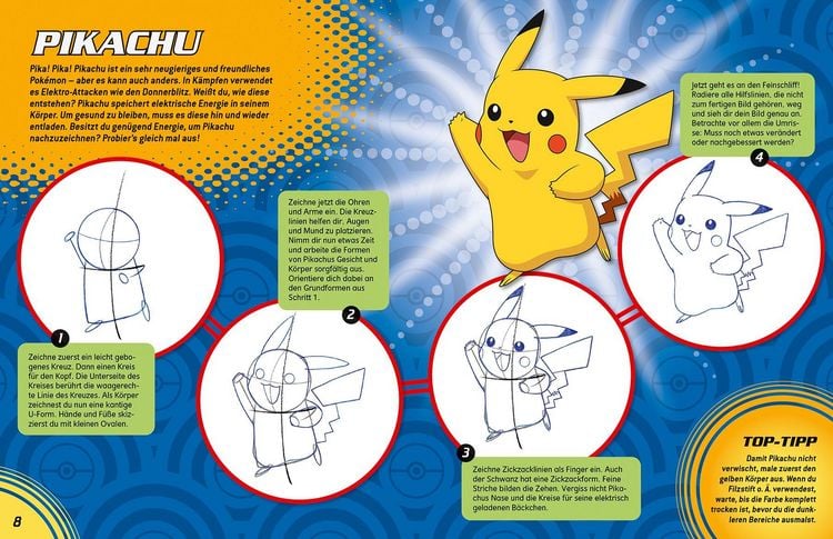 Produktbild: Pok&eacute;mon: Zeichne Pok&eacute;mon Schritt f&uuml;r Schritt