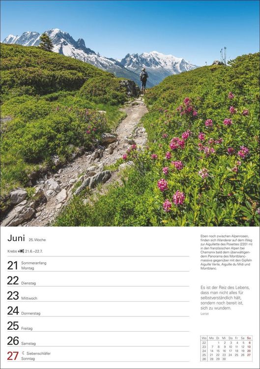 Produktbild: Berge Wochenplaner 2027 - 53 faszinierende Fotografien
