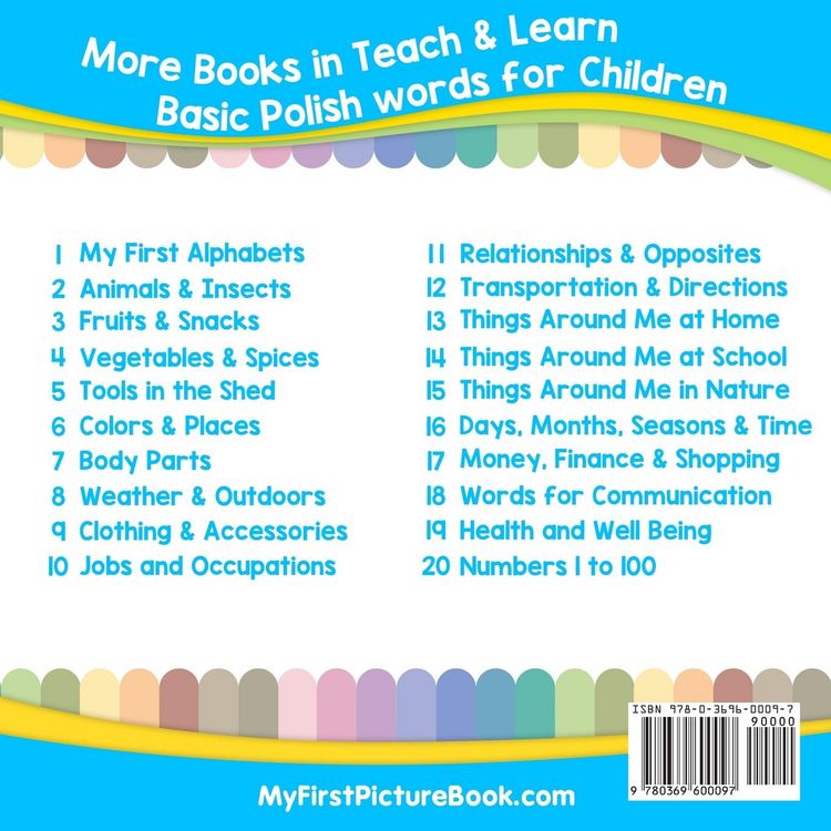Produktbild: My First Polish Alphabets Picture Book with English Translations