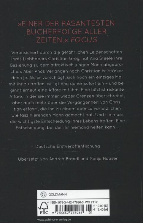 Produktbild: Gef&auml;hrliche Liebe / Fifty Shades of Grey Band 2