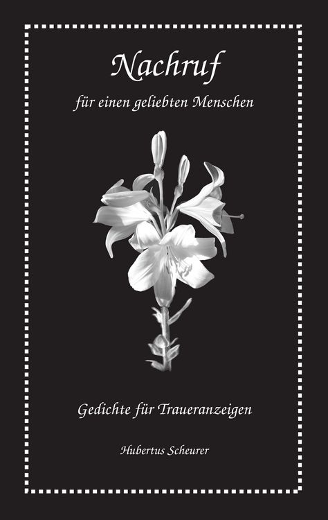 Produktbild: Nachruf f&uuml;r einen geliebten Menschen