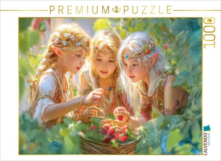 Produktbild: CALVENDO Puzzle Kinder der Elfen | 1000 Teile Lege-Gr&ouml;&szlig;e 64x48cm Foto-Puzzle f&uuml;r gl&uuml;ckliche Stunden