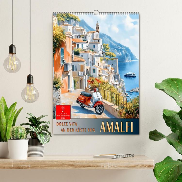Produktbild: Dolce Vita an der K&uuml;ste von Amalfi (Wandkalender 2026 DIN A2 hoch), CALVENDO Monatskalender