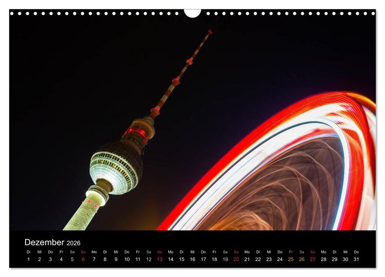 Produktbild: Berlin dynmaic (Wandkalender 2026 DIN A3 quer), CALVENDO Monatskalender
