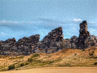 Produktbild: CALVENDO Puzzle Ein Motiv aus dem Kalender Der Harz, Naturschutzgebiet Teufelsmauer | 1000 Teile Lege-Gr&ouml;&szlig;e 64x48cm Foto-Puzzle f&uuml;r gl&uuml;ckliche Stunden