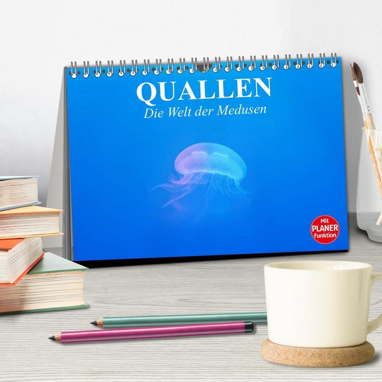 Produktbild: Quallen. Die Welt der Medusen (Tischkalender 2026 DIN A5 quer), CALVENDO Monatskalender