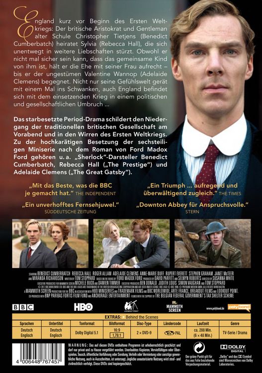 Produktbild: Parade's End - Der letzte Gentleman [2 DVDs]