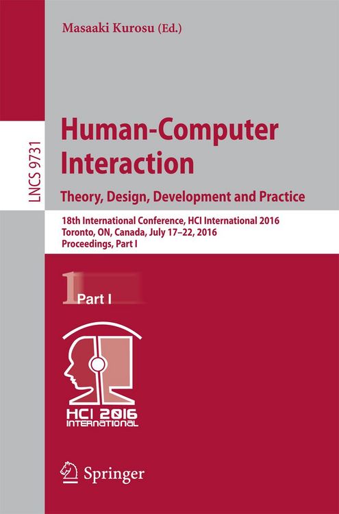 Produktbild: Human-Computer Interaction. Theory, Design, Development and Practice