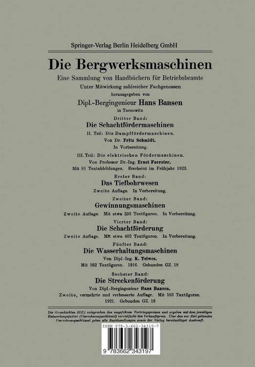 Produktbild: Die Schachtf&ouml;rdermaschinen
