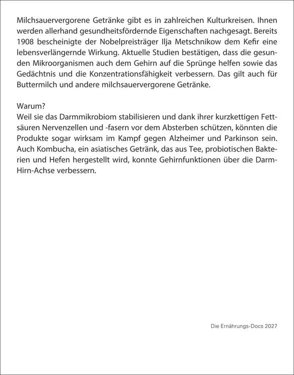 Produktbild: Die Ern&auml;hrungs-Docs - Gesund durch das Jahr Tagesabrei&szlig;kalender 2027