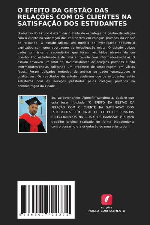 Produktbild: O Efeito Da Gest&atilde;o das Rela&ccedil;&otilde;es Com Os Clientes Na Satisfa&ccedil;&atilde;o Dos Estudantes