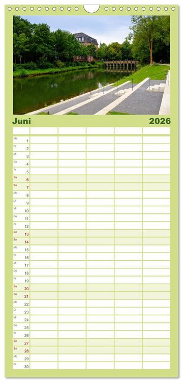 Produktbild: Familienplaner 2026 - Ein Blick auf Lippstadt mit 5 Spalten (Wandkalender, 21 x 45 cm) CALVENDO