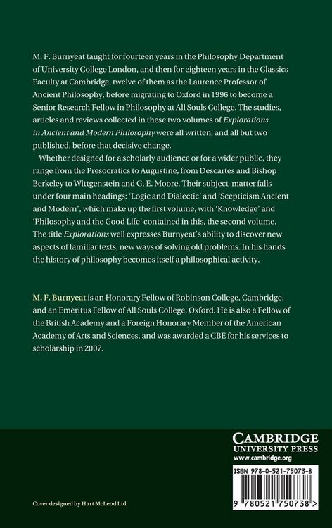 Produktbild: Explorations in Ancient and Modern Philosophy