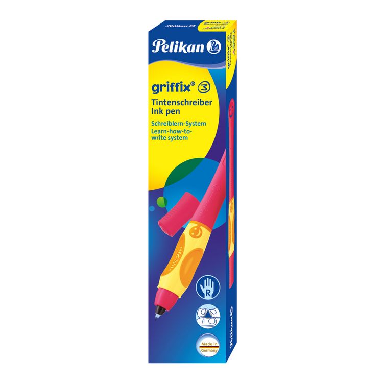 Produktbild: Pelikan Tintenschreiber Griffix&reg; f&uuml;r Rechtsh&auml;nder, Cherry (Rot)