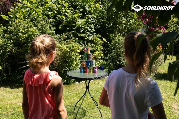Produktbild: SCHILDKR&Ouml;T Dosenwurfspiel, Set 10 Dosen