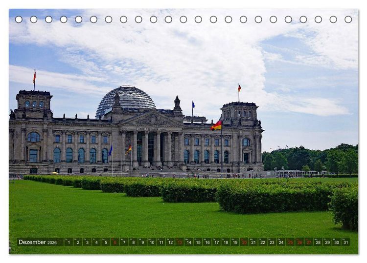 Produktbild: Hauptstadt Berlin (Tischkalender 2026 DIN A5 quer), CALVENDO Monatskalender