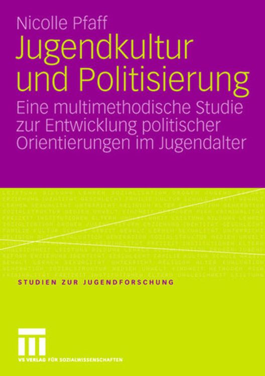 Produktbild: Jugendkultur und Politisierung