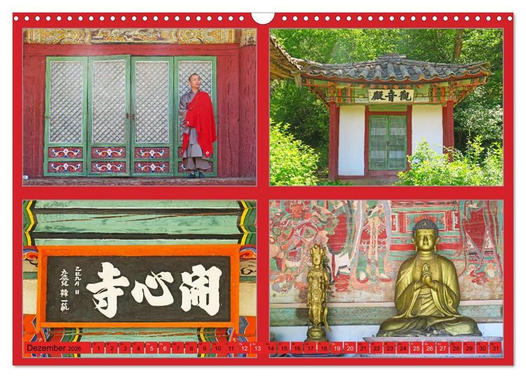 Produktbild: NORDKOREA - SCH&Ouml;NES UNGEW&Ouml;HNLICHES FARBIGES FREUNDLICHES (Wandkalender 2026 DIN A3 quer), CALVENDO Monatskalender