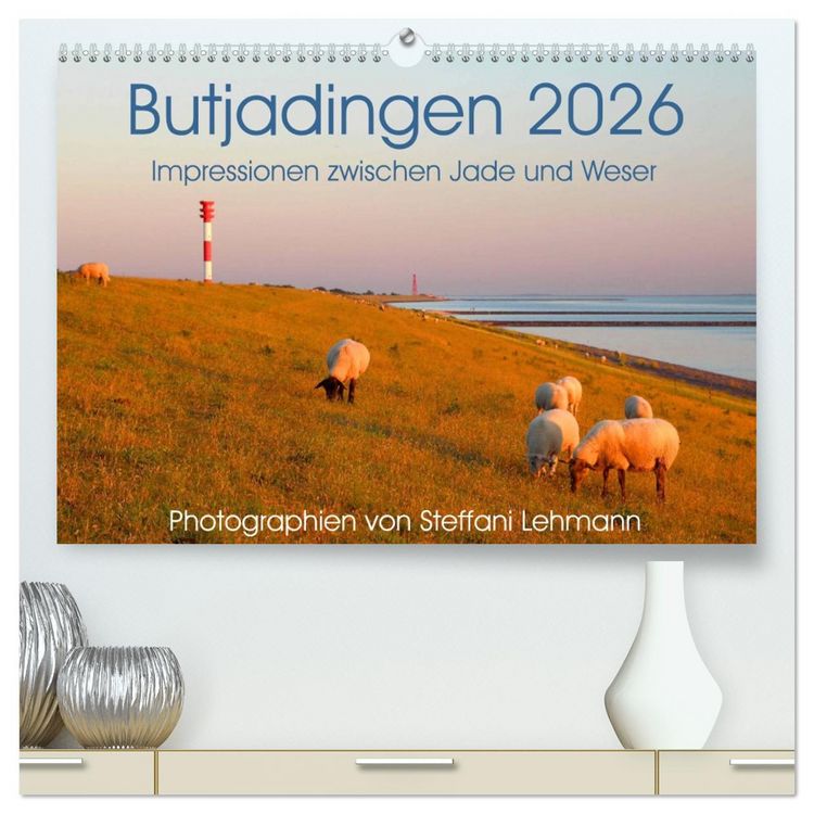 Produktbild: Butjadingen 2026. Impressionen zwischen Jade und Weser (hochwertiger Premium Wandkalender 2026 DIN A2 quer), Kunstdruck in Hochglanz