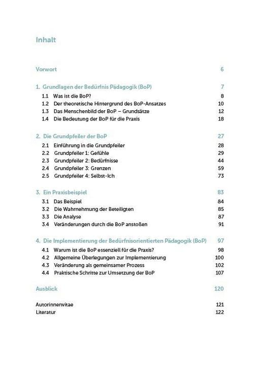 Produktbild: Bed&uuml;rfnisorientierte P&auml;dagogik (BoP) verstehen, einordnen, anwenden