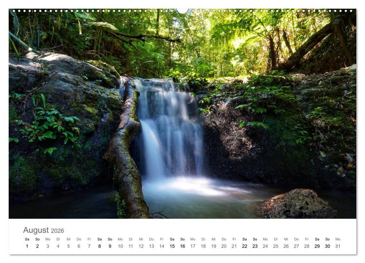 Produktbild: Wasserf&auml;lle - die sch&ouml;nsten Wasserf&auml;lle der Welt (hochwertiger Premium Wandkalender 2026 DIN A2 quer), Kunstdruck in Hochglanz