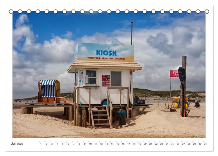 Produktbild: Impressionen der Nordseeinsel Amrum (Tischkalender 2026 DIN A5 quer), CALVENDO Monatskalender