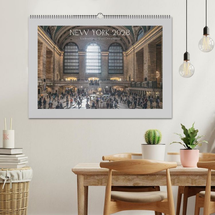 Produktbild: New York &ndash; Von Brooklyn zur Grand Central Station (Wandkalender 2026 DIN A2 quer), CALVENDO Monatskalender