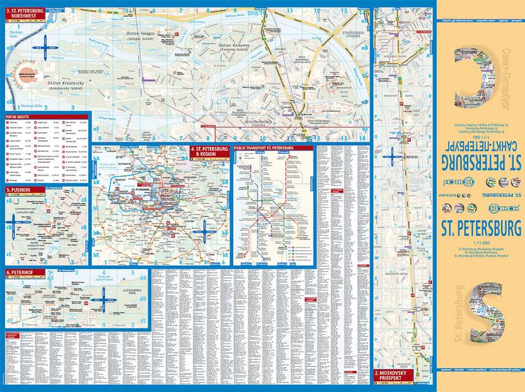Produktbild: St. Petersburg, Sankt Petersburg, Borch Map