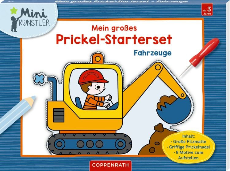 Bild vom Artikel Mein großes Prickel-Starterset: Fahrzeuge - Mini-Künstler vom Autor Anita Engelen
