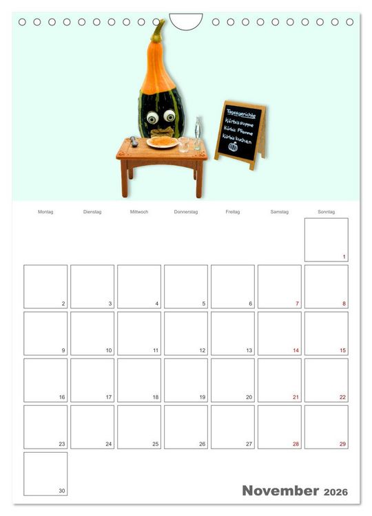 Produktbild: Mord in der Gem&uuml;sek&uuml;che (Wandkalender 2026 DIN A4 hoch), CALVENDO Monatskalender