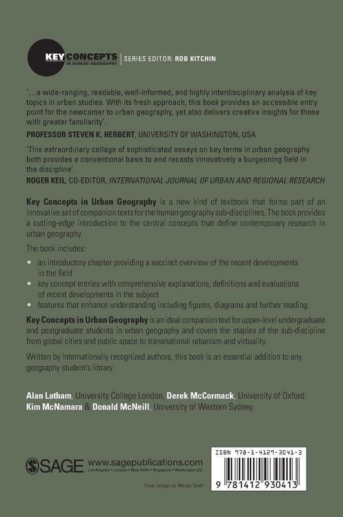 Produktbild: Key Concepts in Urban Geography
