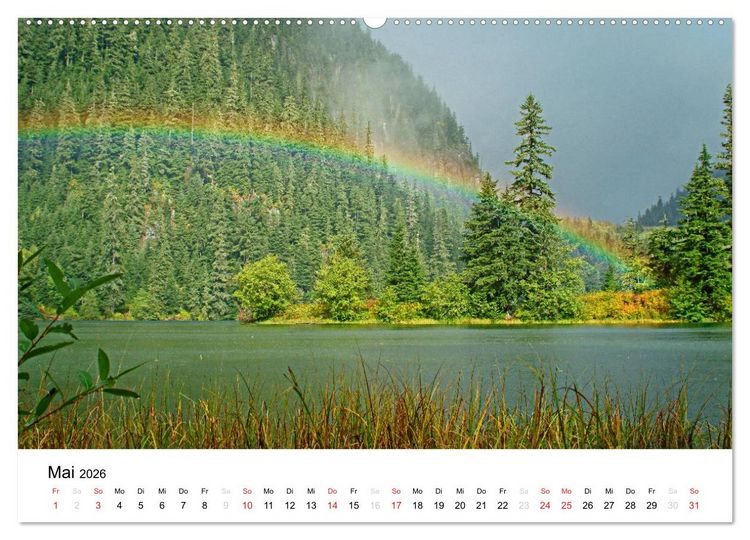 Produktbild: Kanadische Landschaften 2026 (hochwertiger Premium Wandkalender 2026 DIN A2 quer), Kunstdruck in Hochglanz