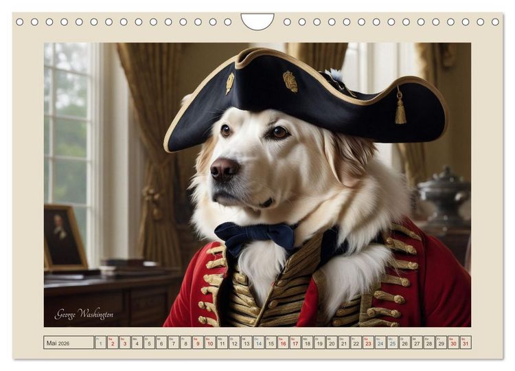 Produktbild: Historische Hundetage (Wandkalender 2026 DIN A4 quer), CALVENDO Monatskalender