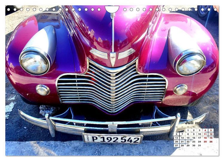 Produktbild: Chevy 1940-1941 - Mit 80 plus unterwegs in Kuba (Wandkalender 2026 DIN A4 quer), CALVENDO Monatskalender