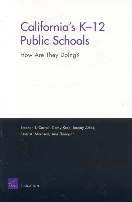Produktbild: California's K-12 Public Schools: How Are They Doing?
