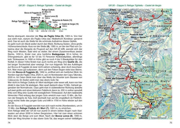 Produktbild: ROTHER Wanderf&uuml;hrer Korsika GR 20. 16 Etappen auf dem legend&auml;ren Fernwanderweg &ndash; mit Varianten und Gipfeln