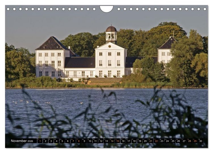 Produktbild: Schl&ouml;sser in D&auml;nemark (Wandkalender 2026 DIN A4 quer), CALVENDO Monatskalender