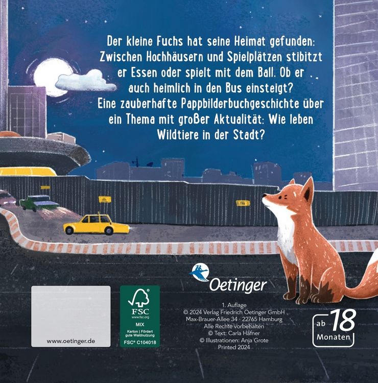 Produktbild: Der kleine Fuchs in der großen Stadt