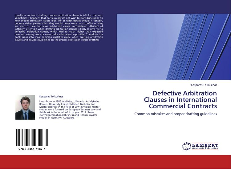 Produktbild: Defective Arbitration Clauses in International Commercial Contracts
