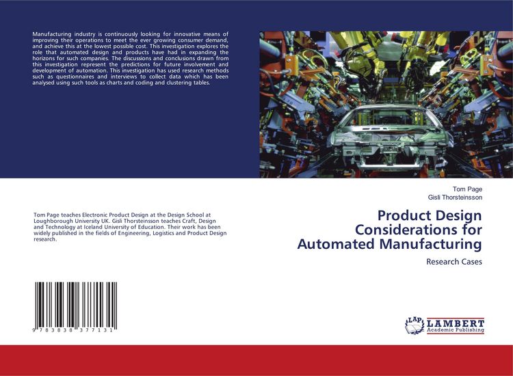 Produktbild: Product Design Considerations for Automated Manufacturing
