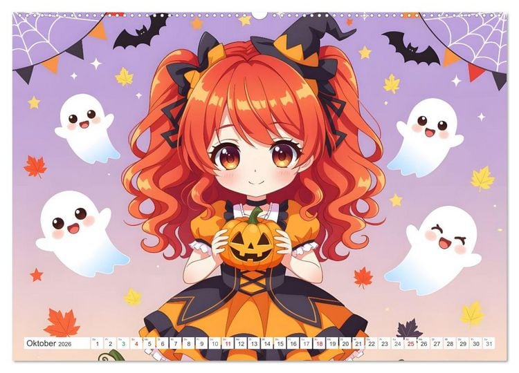 Produktbild: Kawaii Traumwelten (Wandkalender 2026 DIN A2 quer), CALVENDO Monatskalender