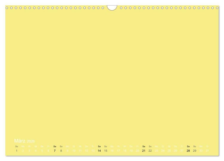 Produktbild: Bastelkalender - Gelb (Wandkalender 2026 DIN A3 quer), CALVENDO Monatskalender
