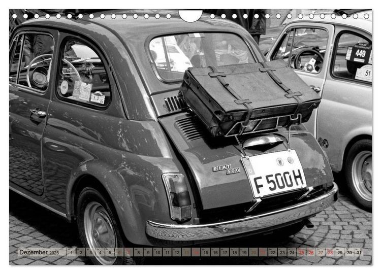 Produktbild: il Cinquecento - Details im Fokus - im Look eines legend&auml;ren Analogfilms (Wandkalender 2025 DIN A4 quer), CALVENDO Monatskalender